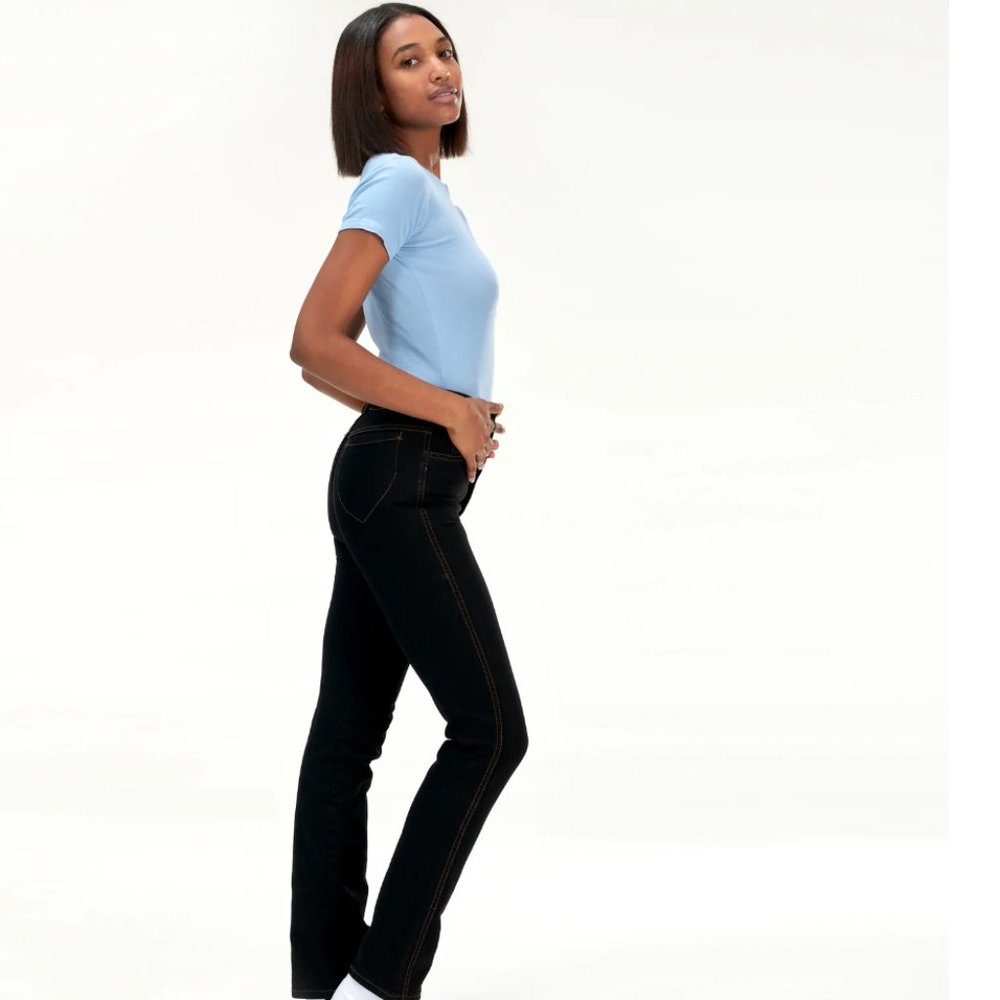 JUDI ROSEN High Waisted Judi Jean in Stretch Black Denim